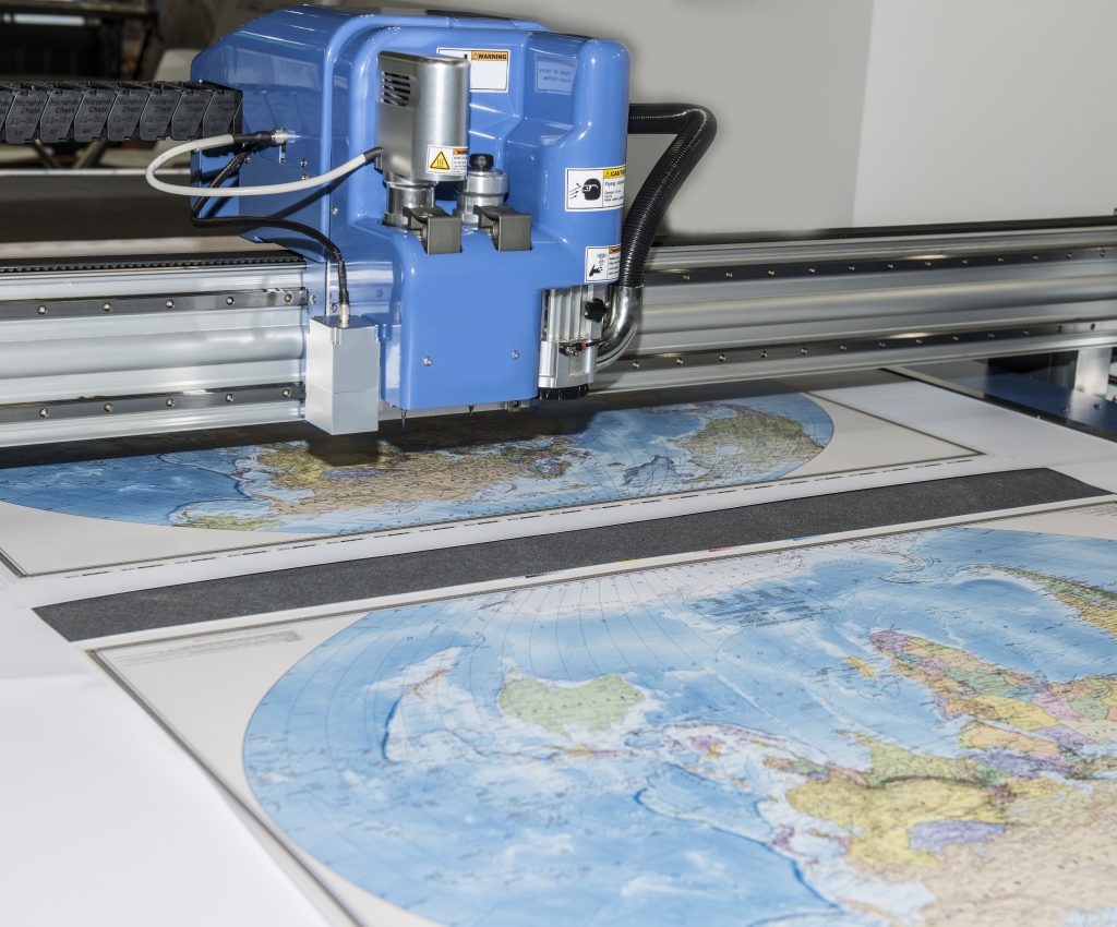 Ink Jet Plotter printing some map